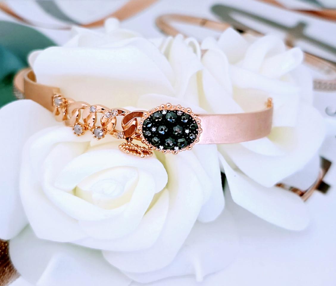 18k무광 다이아 뱅글 팔찌