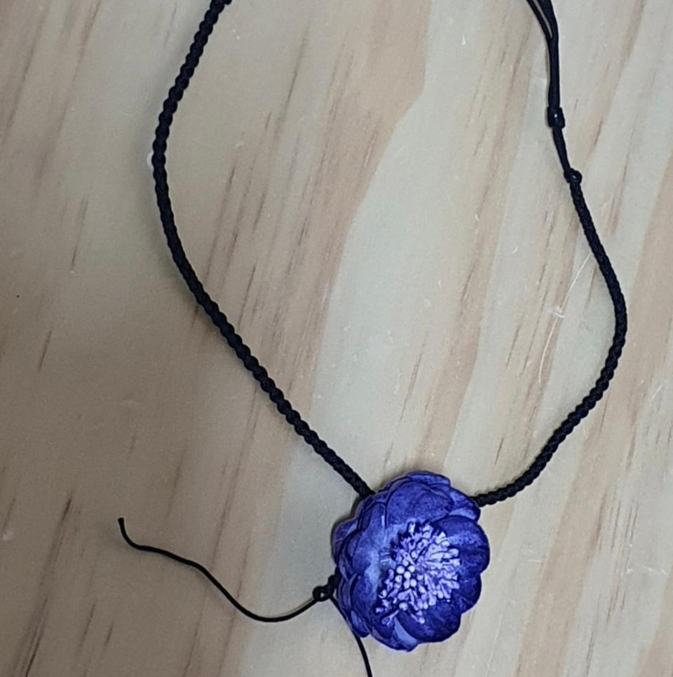 수공예 초커 코사지 목걸이 /새상품