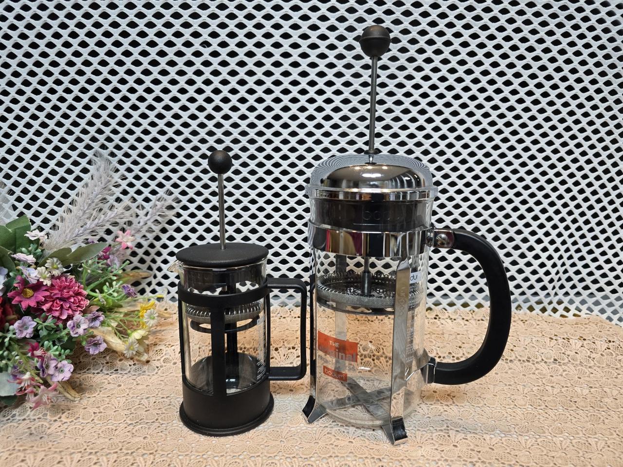 프랑스 보덤 오리지널 프렌치 프레스 2점.미사용1리터,350리터