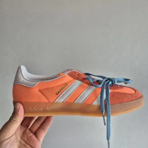 [새상품/250] 아디다스 가젤 인도어 빔오렌지