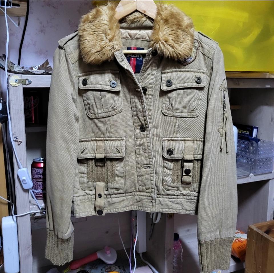 140 ) 빈티지 미디크롭s ASK 정품 고급 코듀로이 면100% 자켓