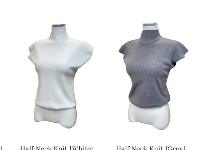 1회착용) 반목니트