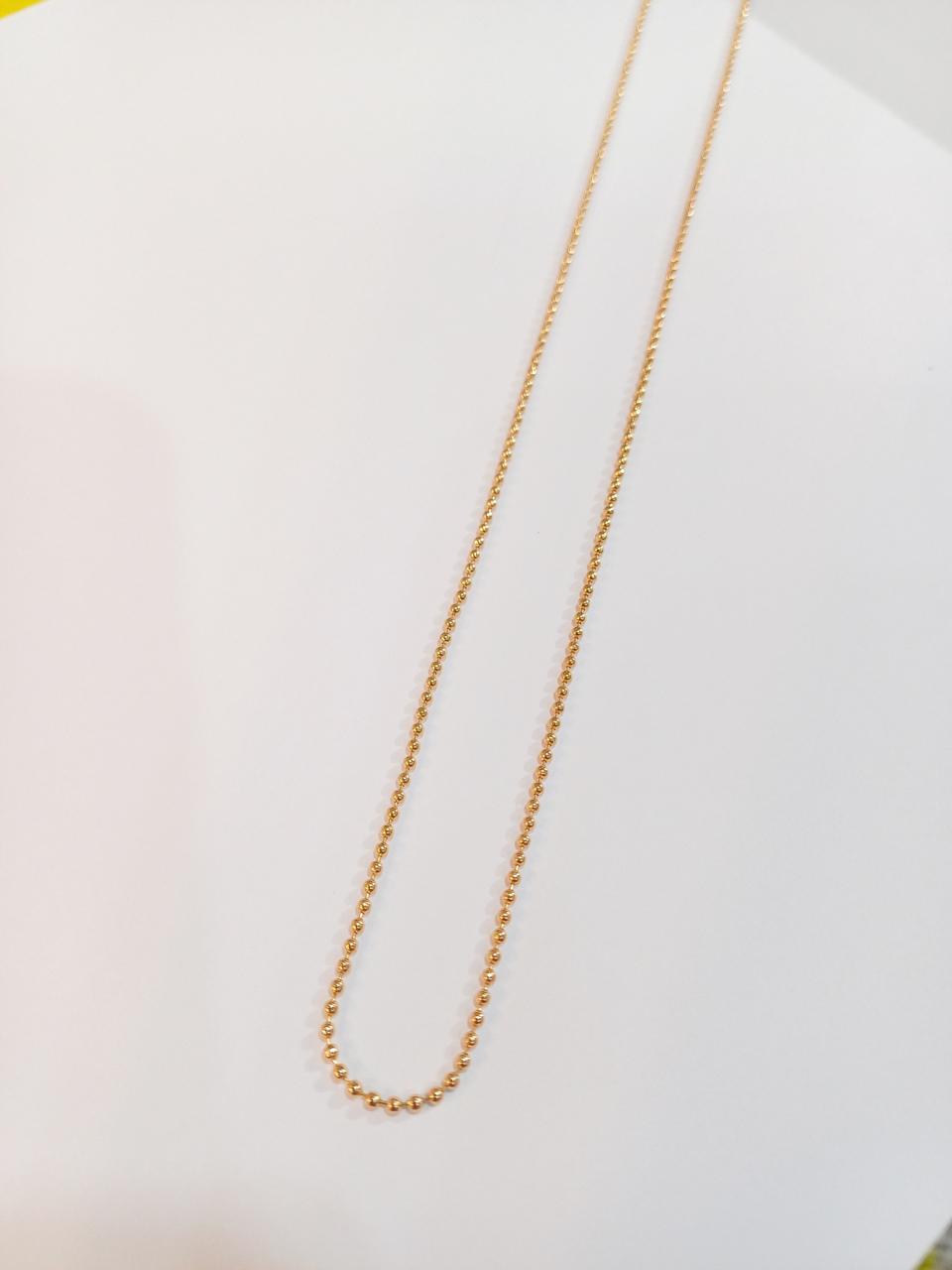 18k 볼 목걸이   볼볼  체인 군번줄