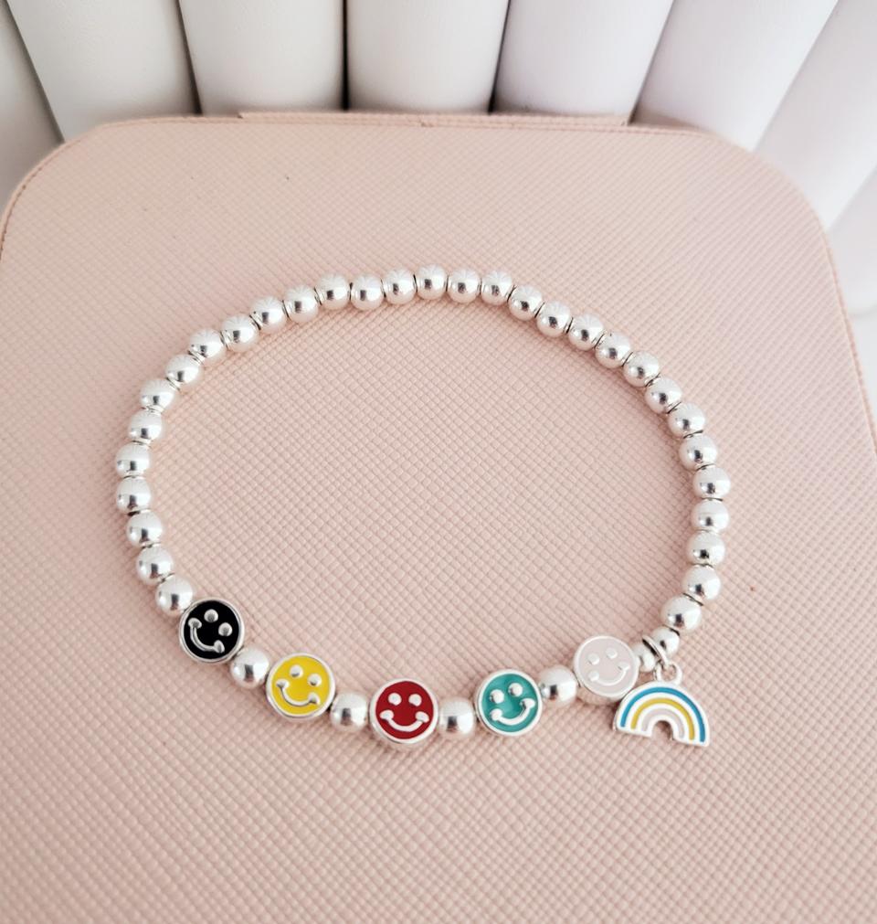 925스마일참 은팔찌/새상품