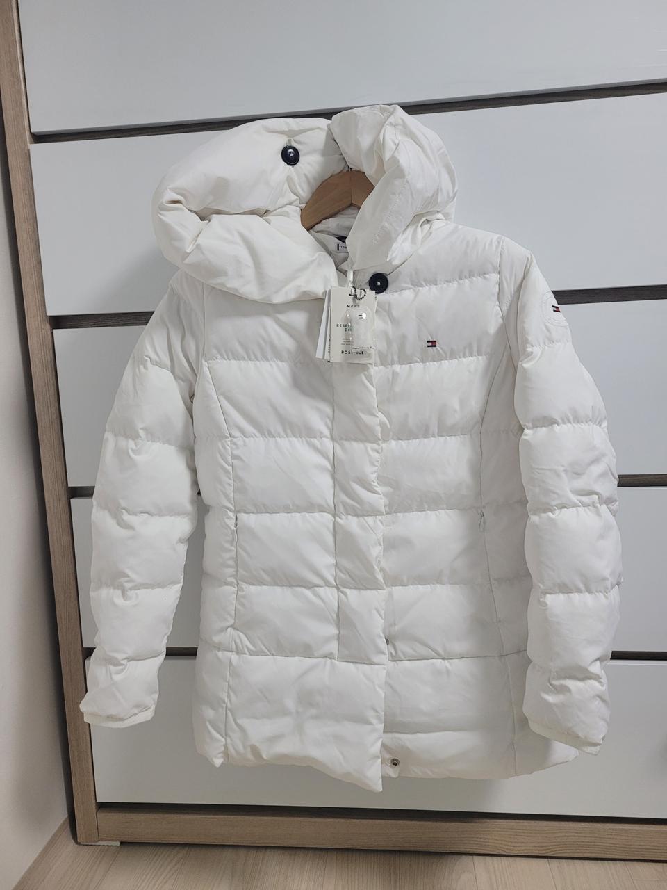 미착용A급)타미힐피거 TOMMY 여성 경량다운 미드패딩 S