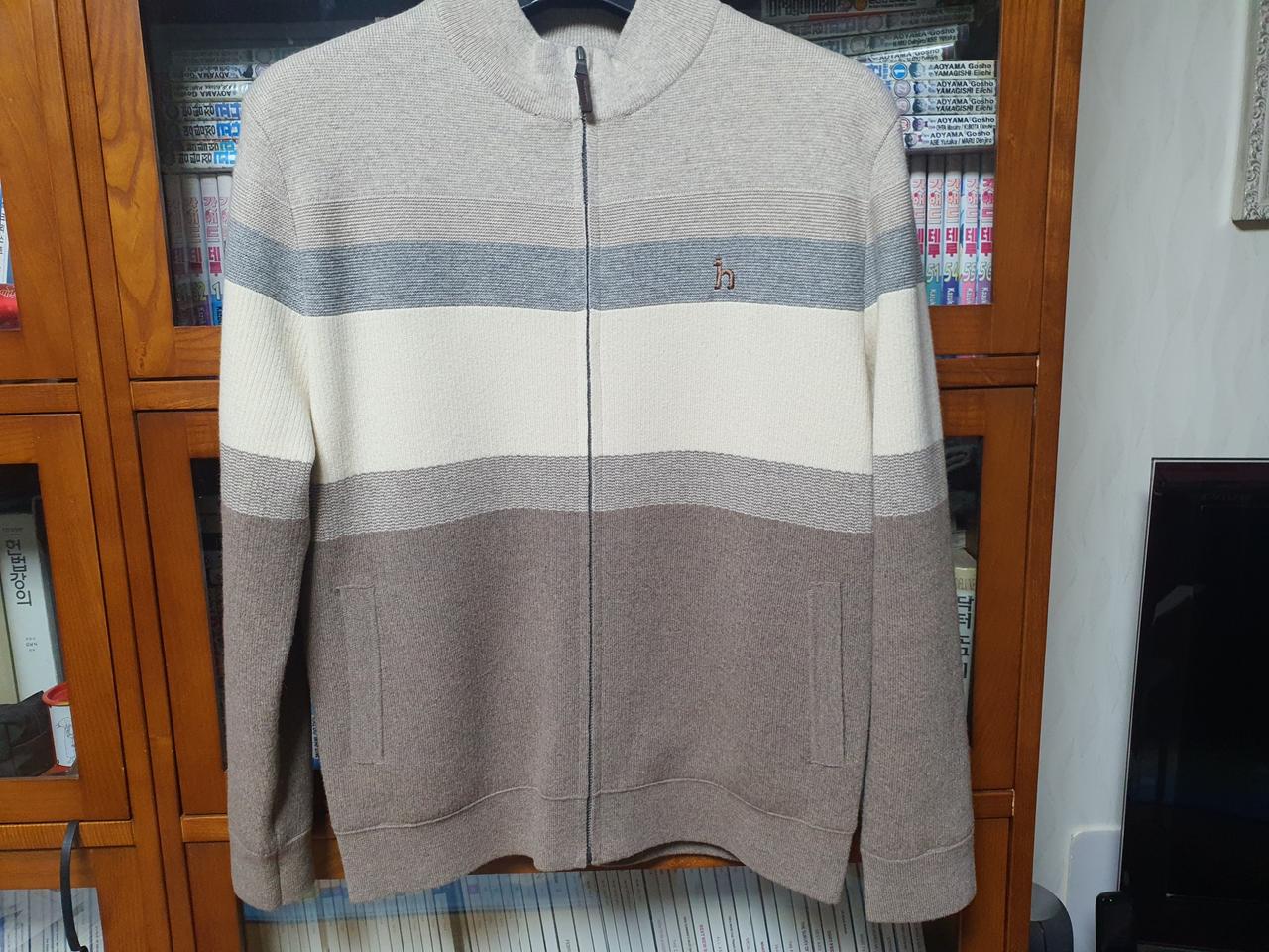 헤지스 방풍 니트 가디건