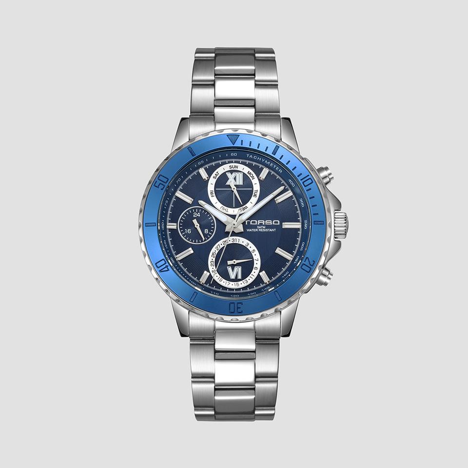 미개봉 브랜드 토르소 아르고스 멀티 워치 남자 메탈 시계