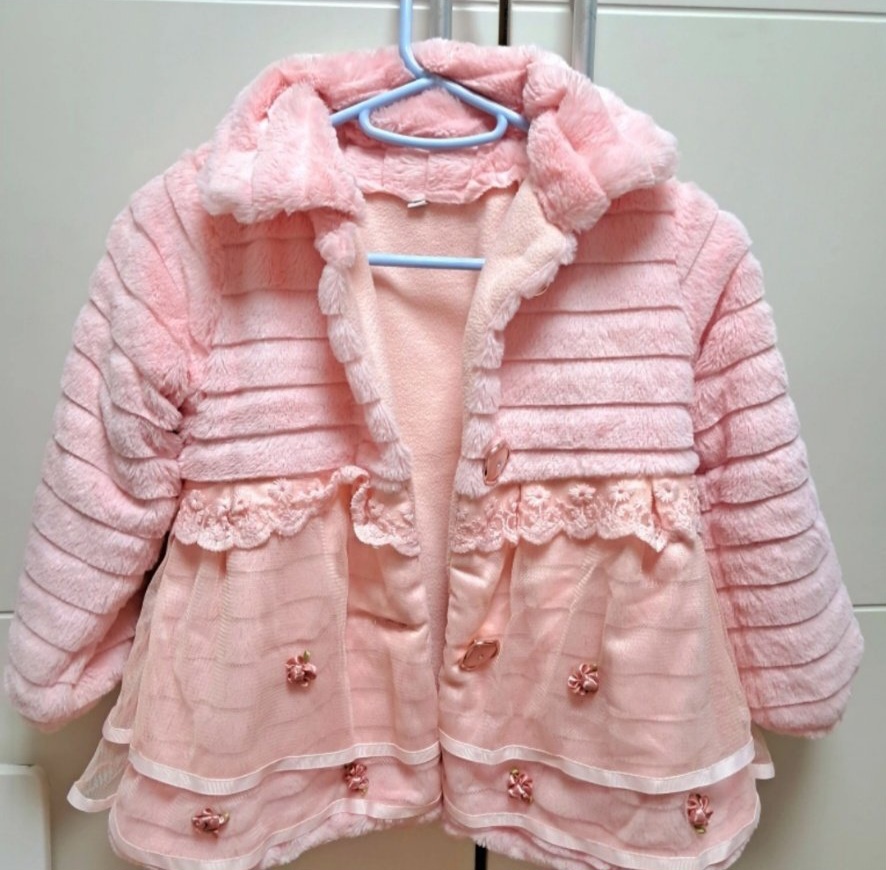 여아 코트 점퍼 털옷기모