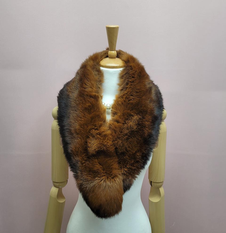 래빗퍼 집게 목도리 머플러 넥워머