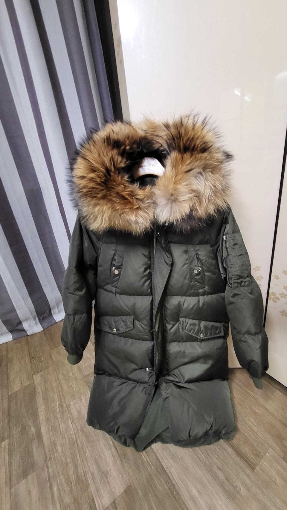 라쿤퍼 다운 롱패딩Free/여성용