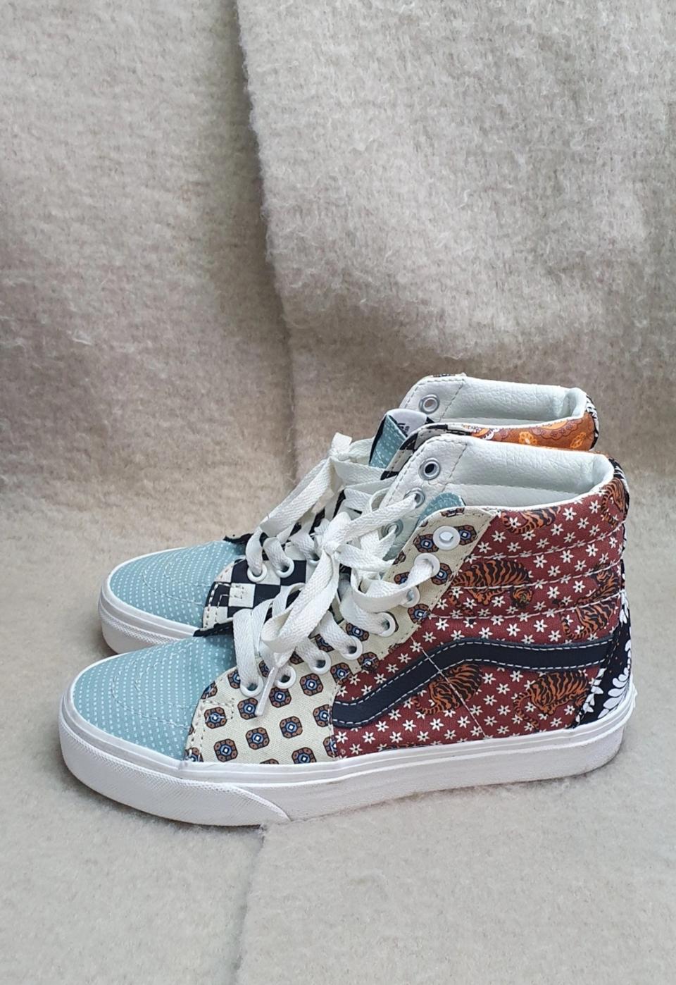 반스 Sk8 Hi 'Tiger Patchwork' 225mm