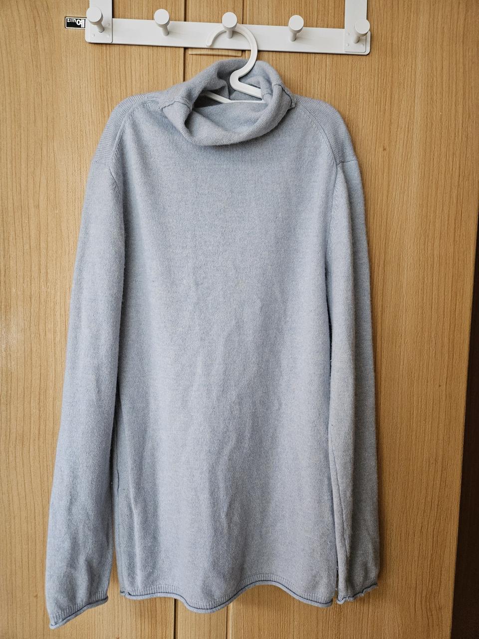 정품 잇미샤 하늘색 캐시미어100 니트