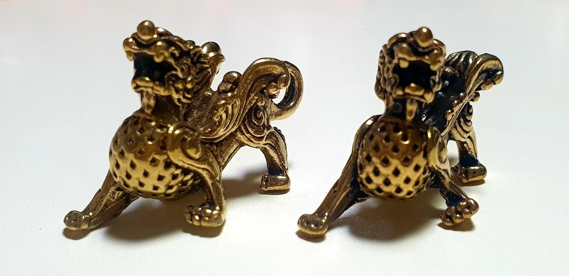 福을 부르는 풍수지리  액막이동물 황동 한쌍 2점 드립니다