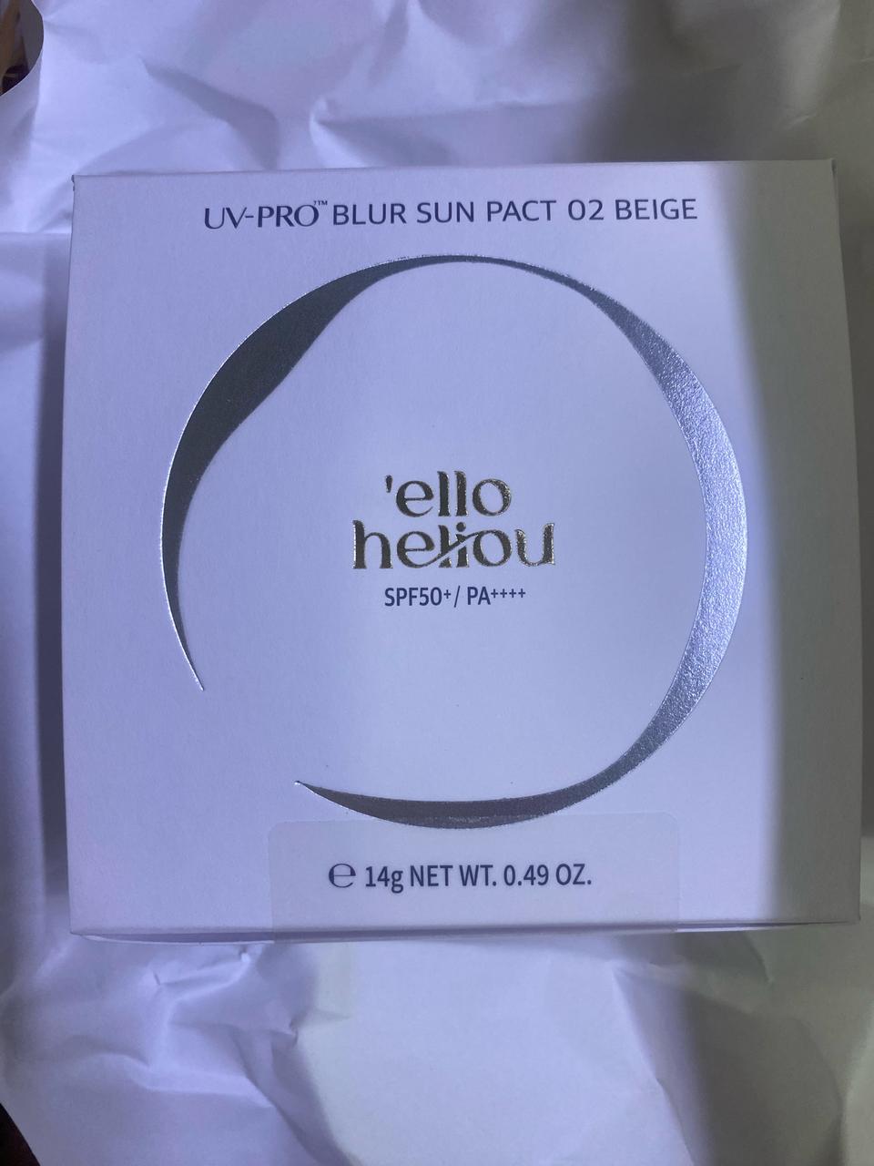 헬로힐리오 유브이 프로 블러 선 팩트 02 베이지