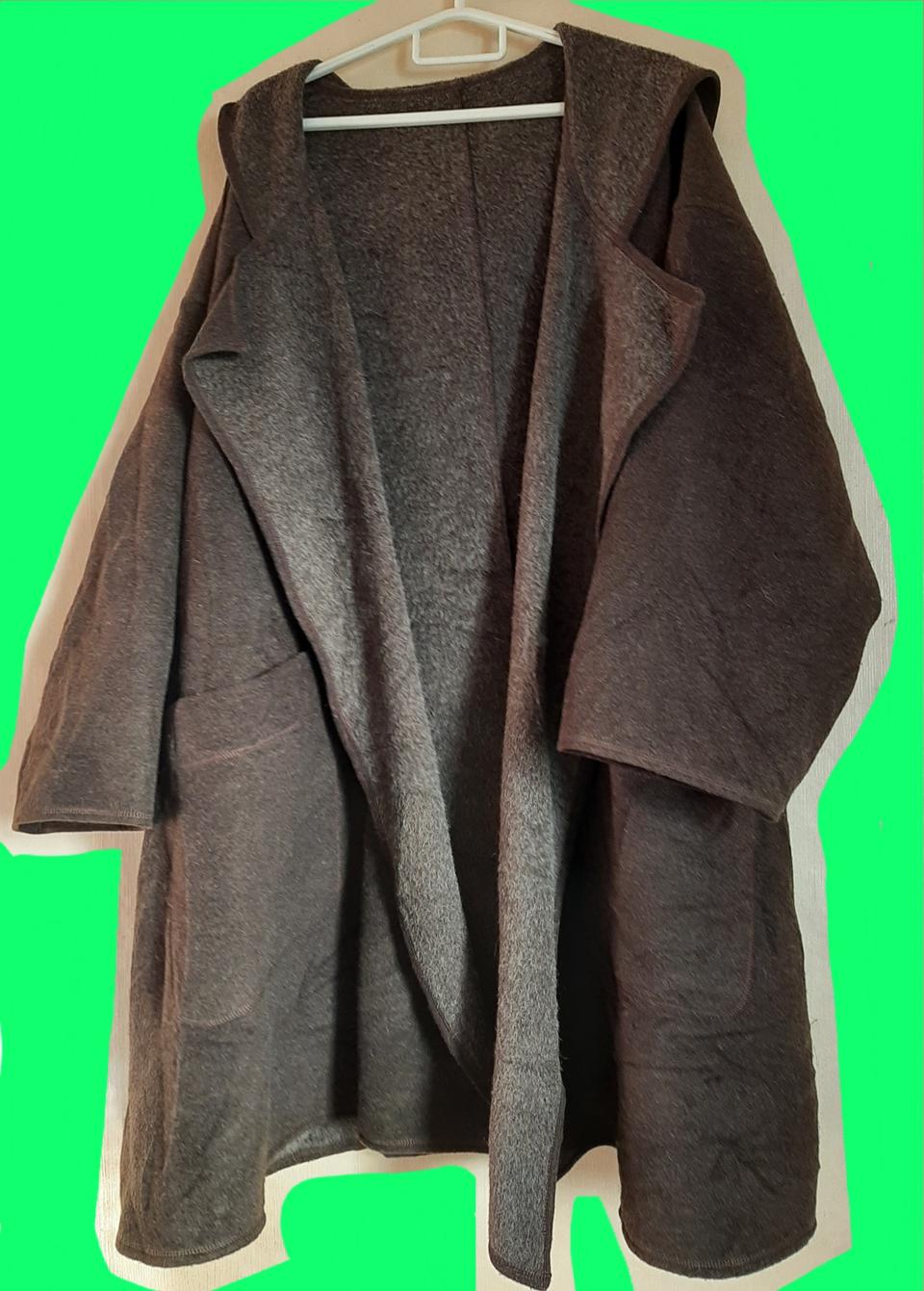 BIG 빅사이즈 울 95% 담요코트 남녀공용