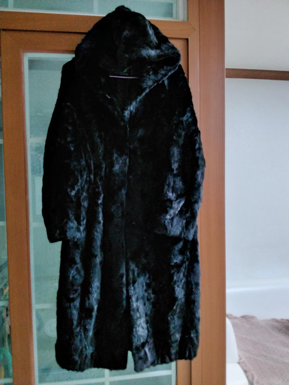 진도 롱후드 밍크 코트 77