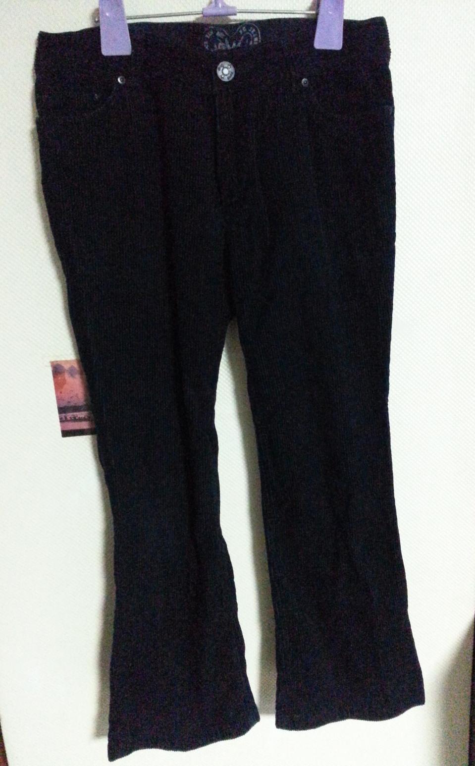 오앤지 코듀로이 골반 팬츠 블랙 29~30인치