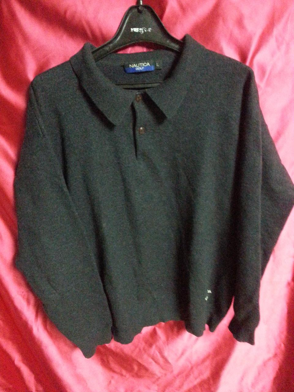 NAUTICA GOLF 노티카 골프 울 카라넥 티셔츠 L 100