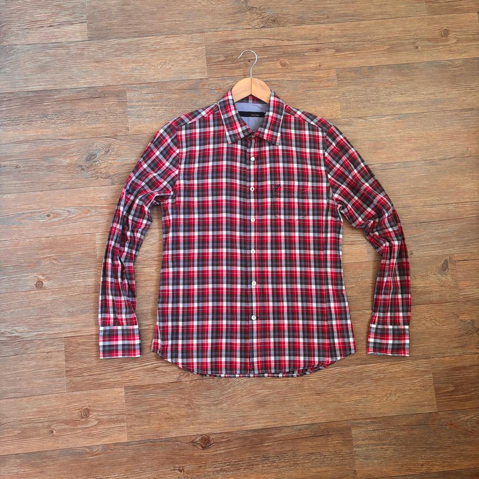 시리즈 슬림핏 95 캐주얼 체크 셔츠 