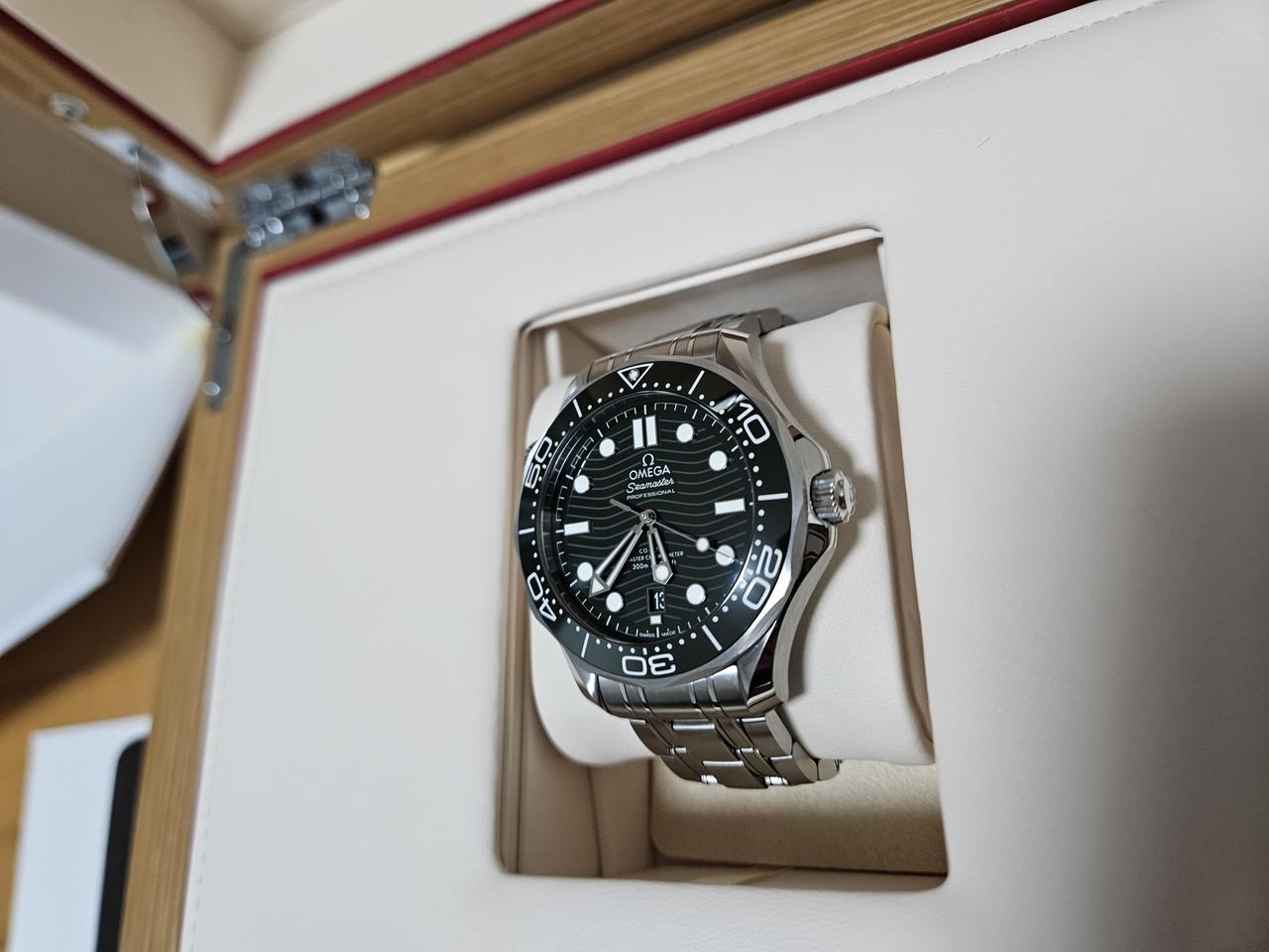 오메가 씨마스터 다이버300 41mm 그린