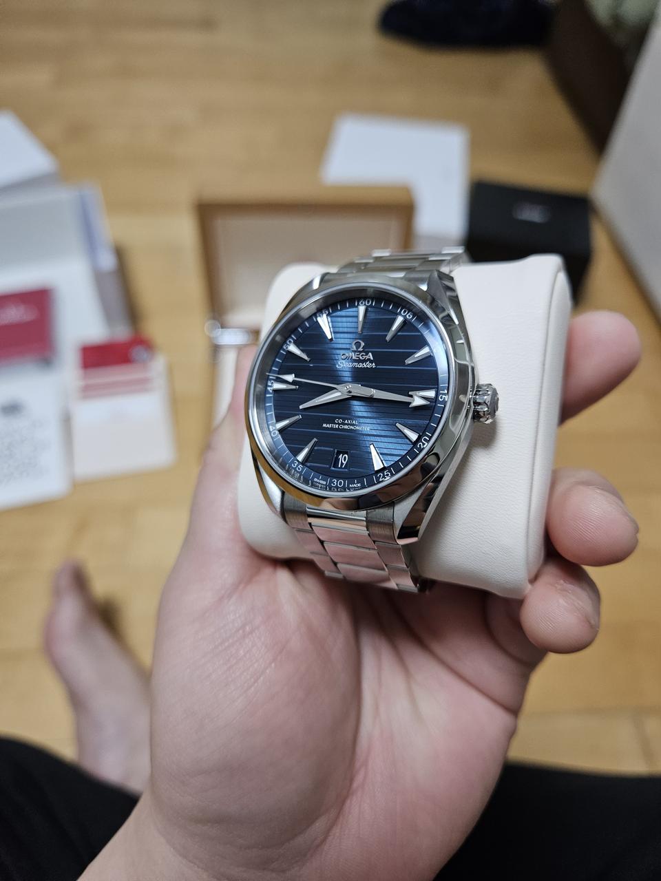 오메가 씨마스터 아쿠아테라 150M 41mm 청판