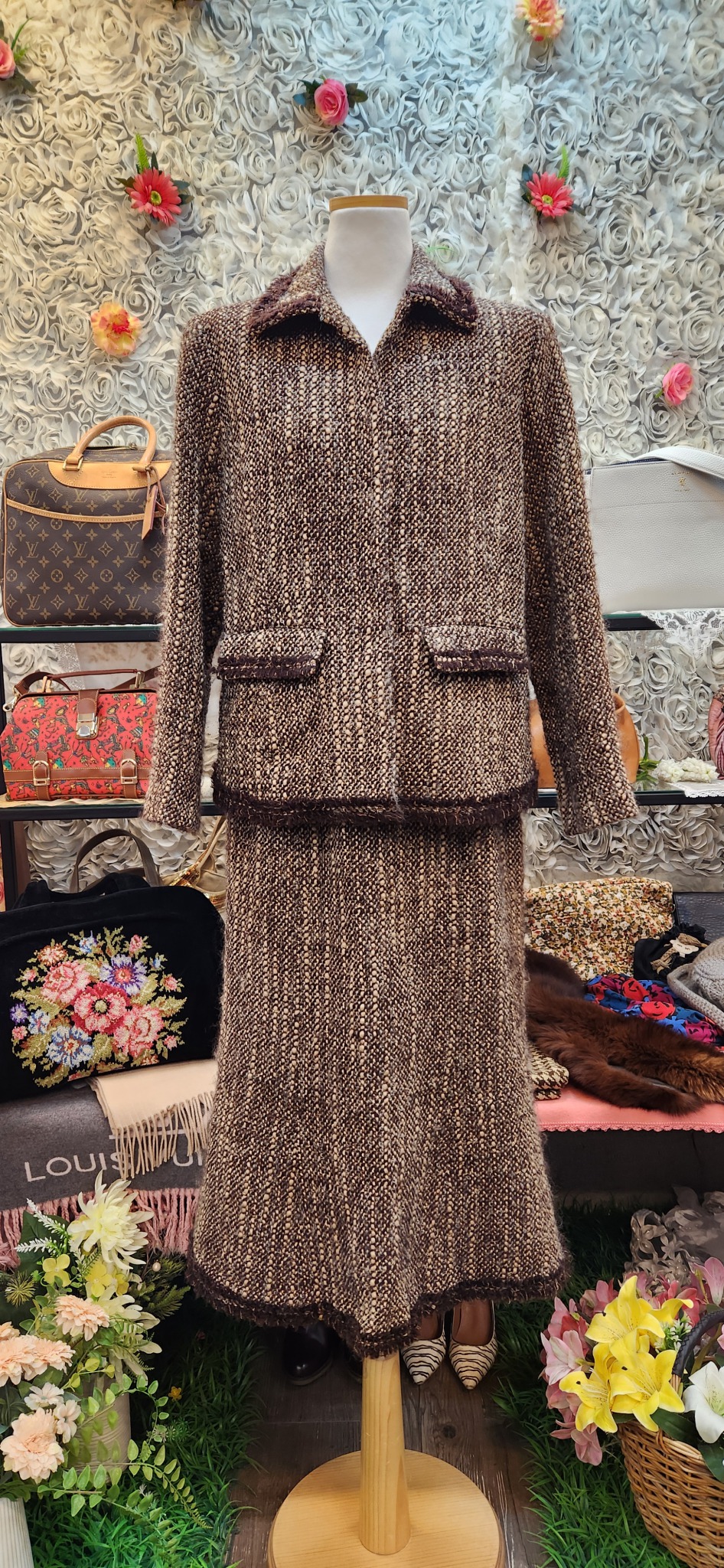 BELLE 모+모헤아 고급 트위드 셋업(66)