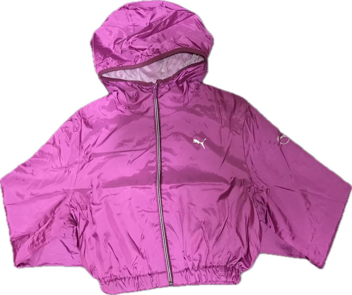 [새상품] 푸마 윈드러너 핑크 후드 바람막이 집업 자켓 트랙탑