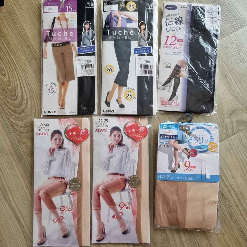 일본수입 군제외 브랜드 판타롱 하이삭스스타킹 7장일괄