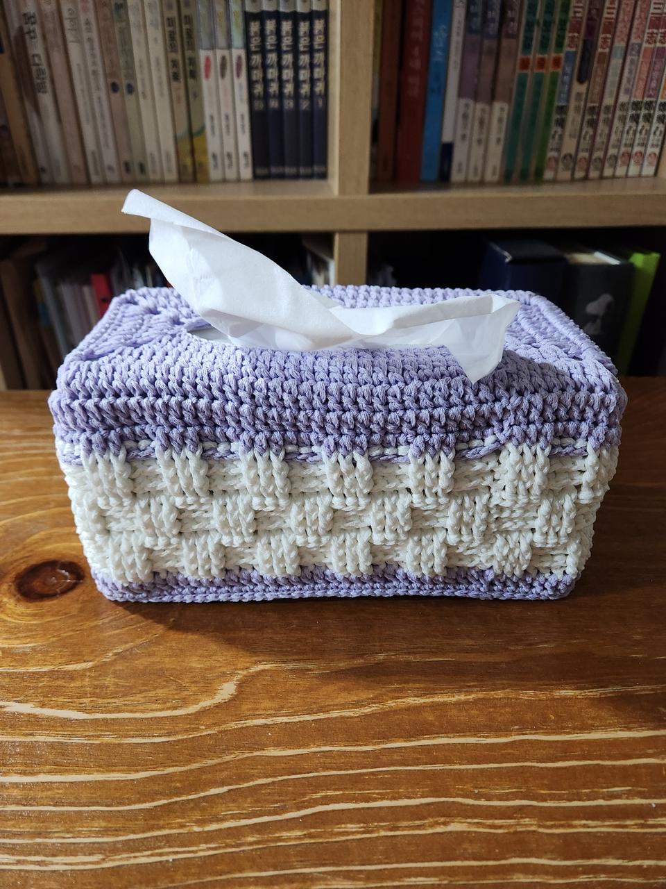 직접 뜬 티슈커버