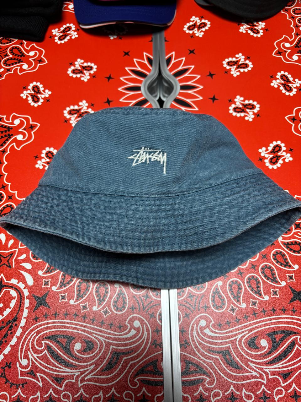 스투시 워시드 스탁 버킷햇 라구나 블루