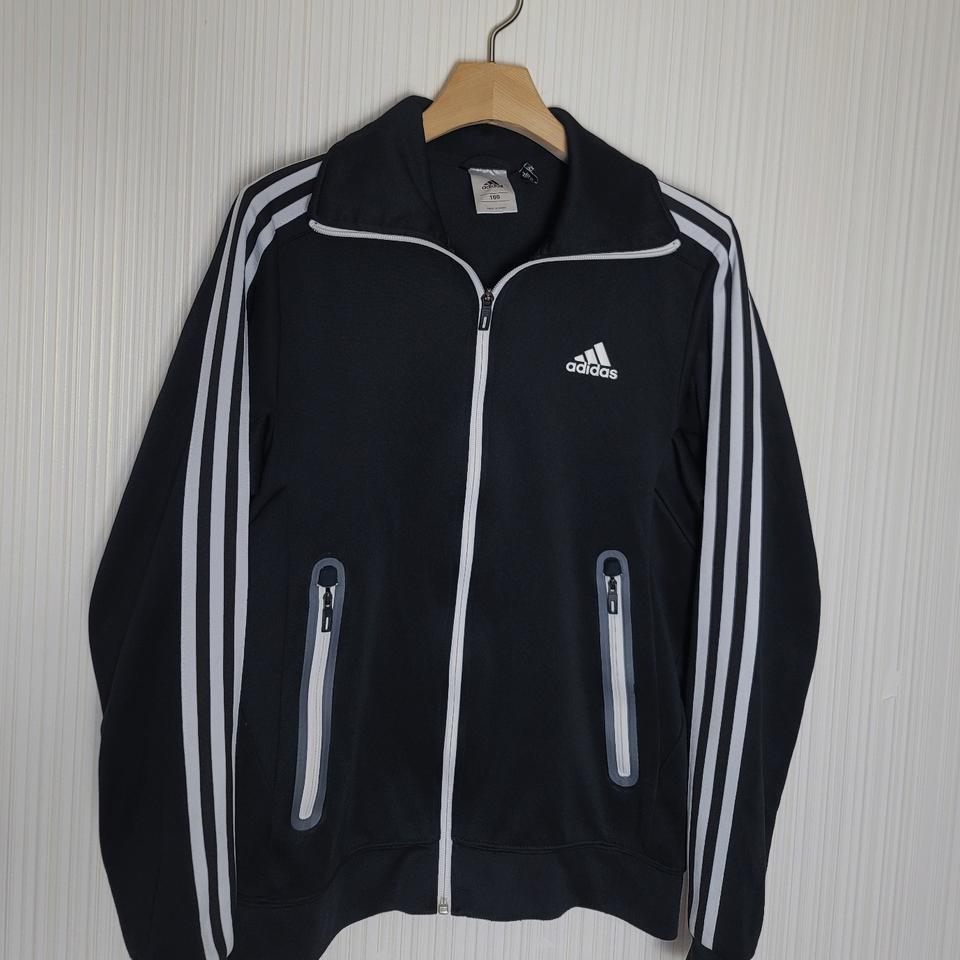 95-100 아디다스 져지 니트트랙탑 검흰