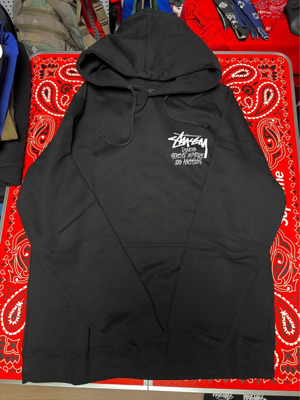 [M] 스투시 도버 스트리트 마켓 LA 후디 블랙
