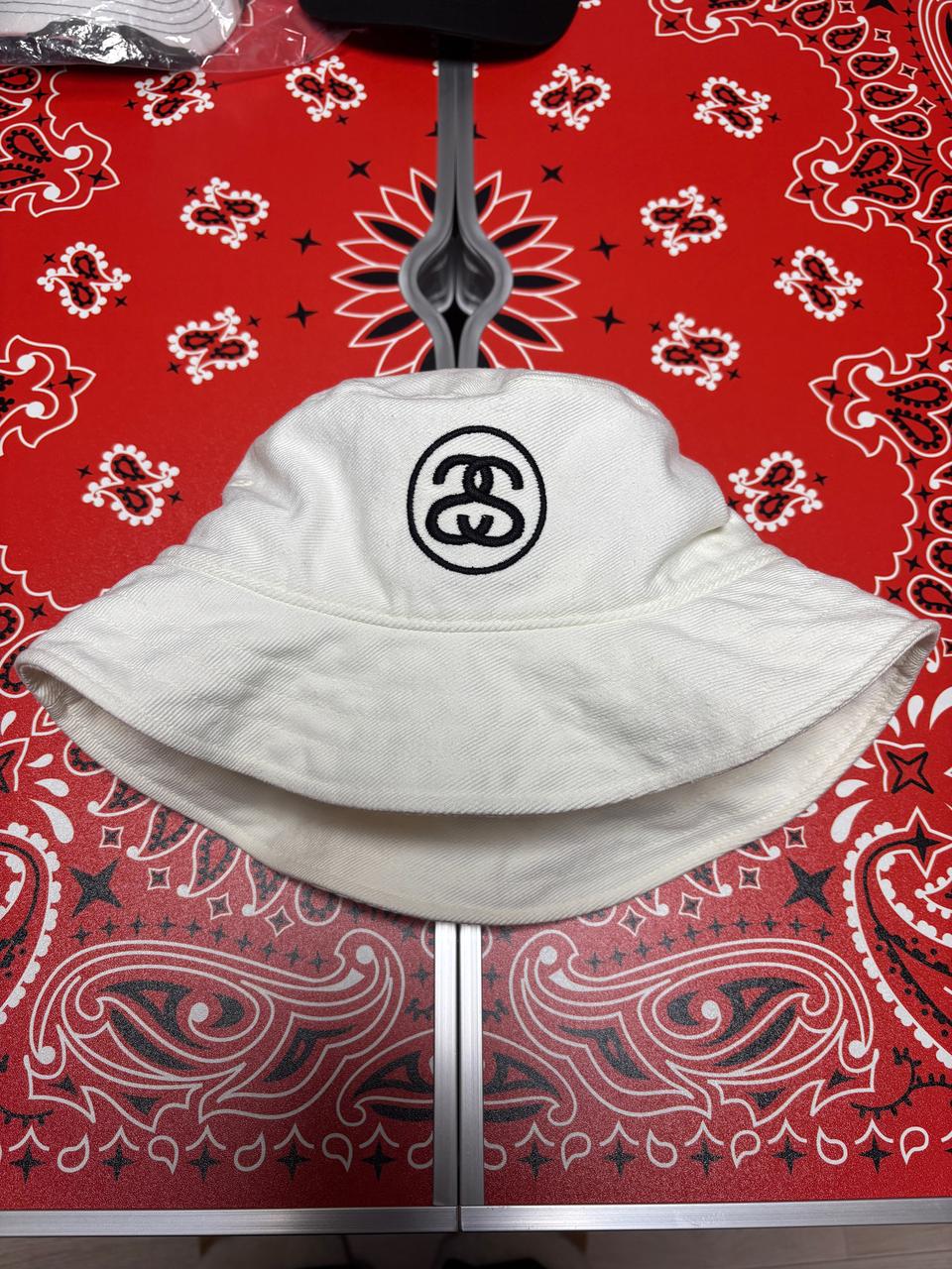 [L-XL] 스투시 SS 링크 딥 버킷햇 화이트