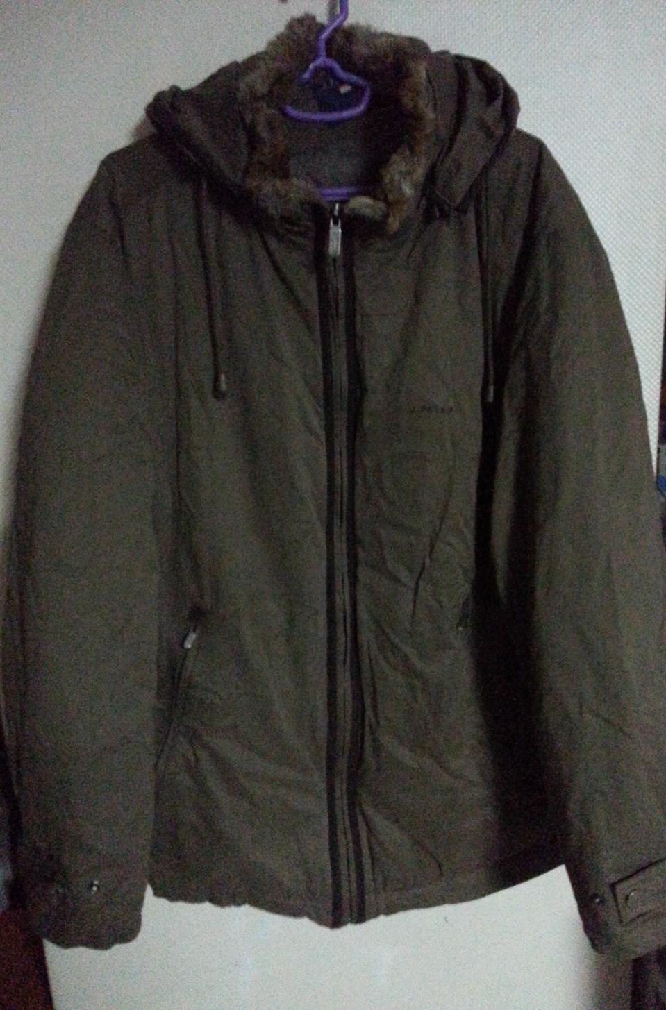 105) 제이폴락 덕다운 토끼털 배색 패딩점퍼 코트