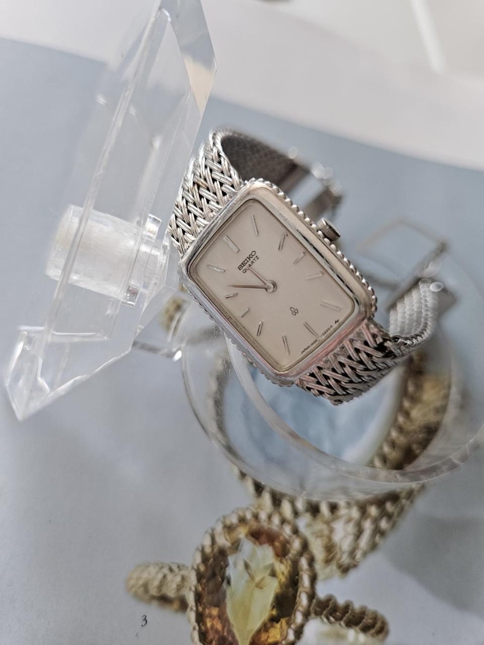 세이코 여성용 은통여성 메탈 시계/JAPAN