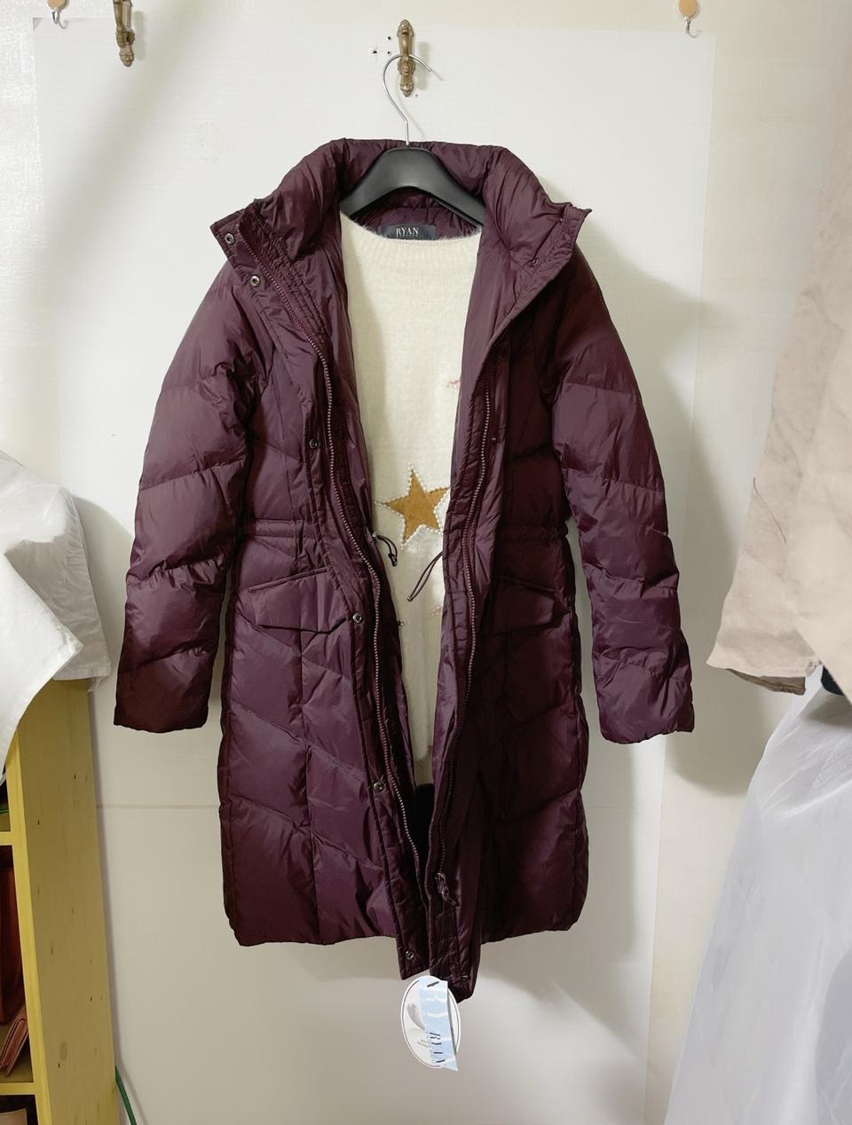 새상품 66 프리미엄 밍크퍼 안감 구스다운 롱패딩 리안뉴욕