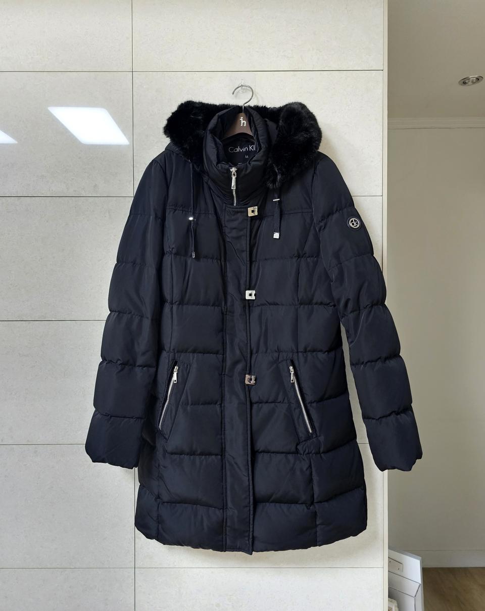 [새상품급] 여성 캘빈클라인 CK 덕다운패딩 M (~66)