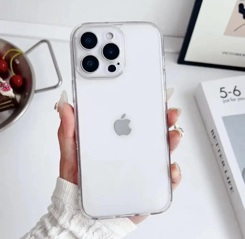 (새상품/4개 일괄)투명 젤리 케이스, 사생활 보호 필름 아이폰 15