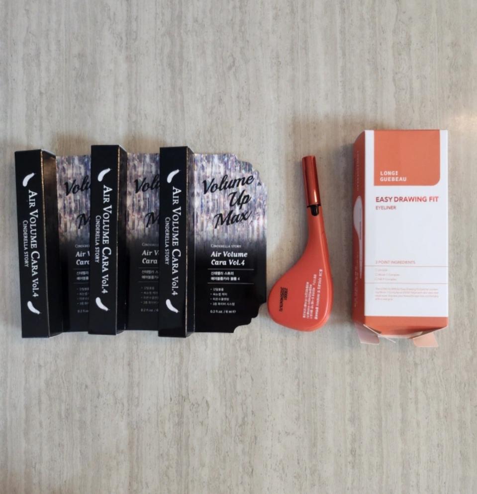 신데넬라  마스카라 3개+아이라이너 1개