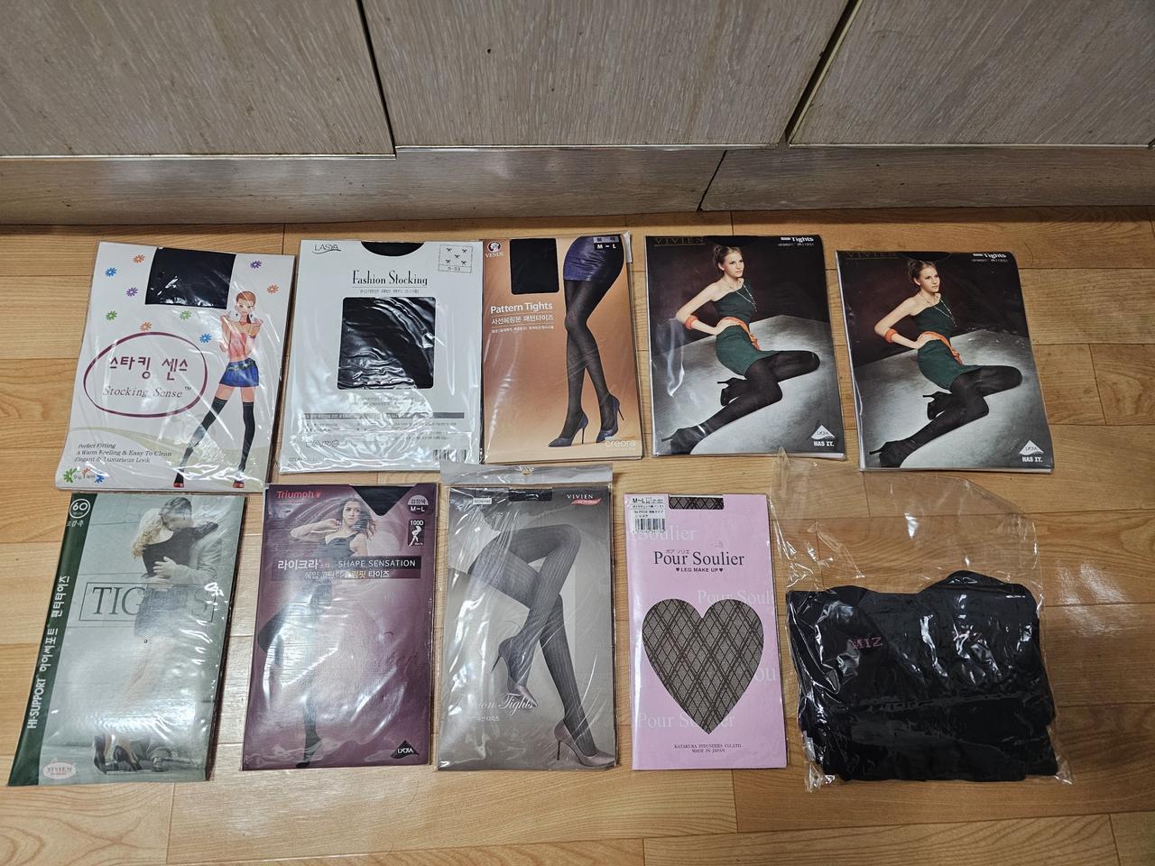 비너스 비비안 미즈라인 겨울용스타킹(불투명)일괄처분합니다