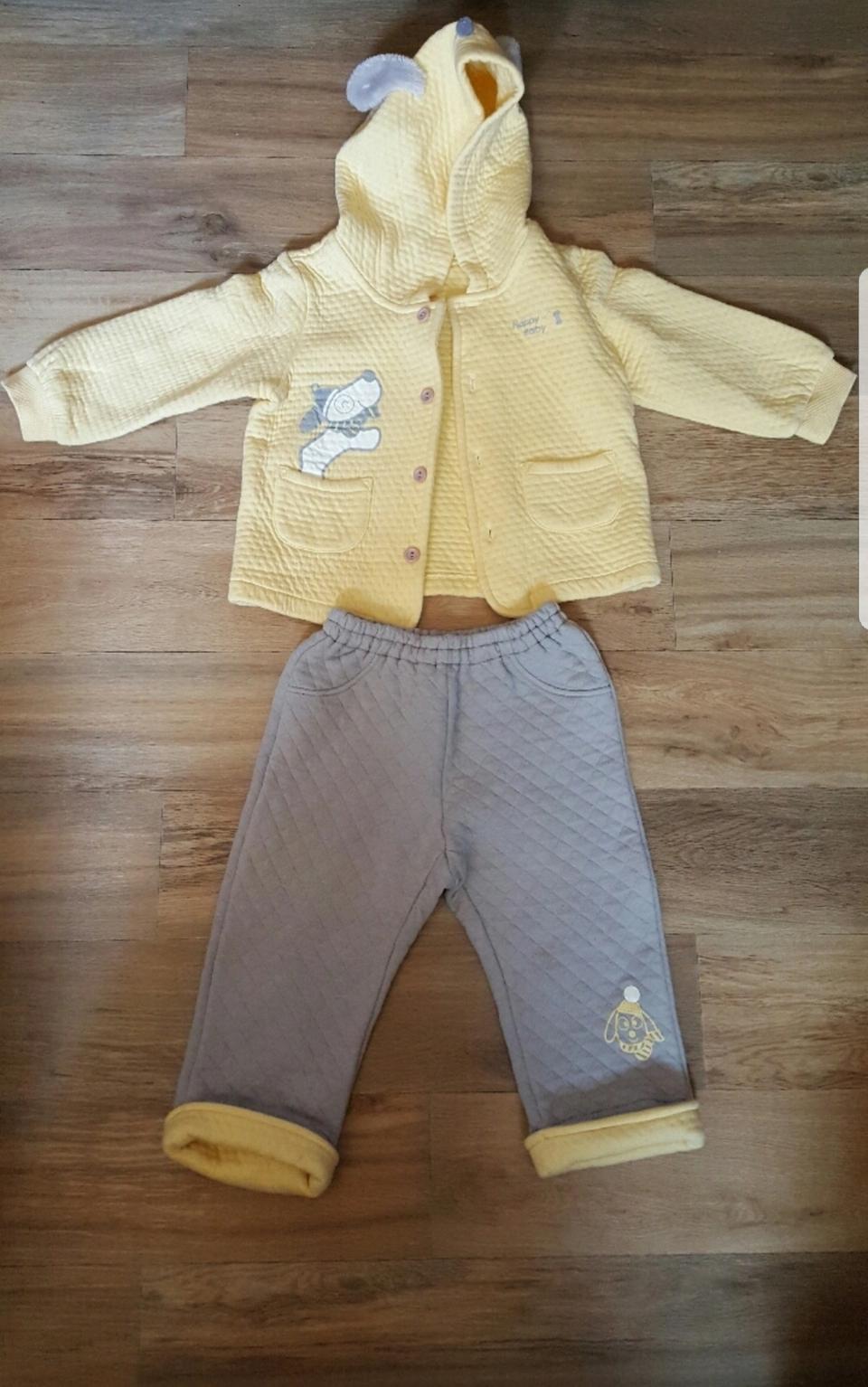 해피베이비 외출복세트 ( 면점퍼ㆍ바지 100 ) 팝니다!!