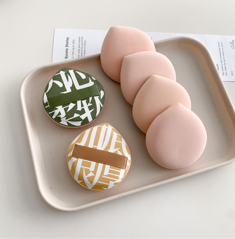 (새상품)대왕 퍼프 애기 궁둥이 퍼프 일괄