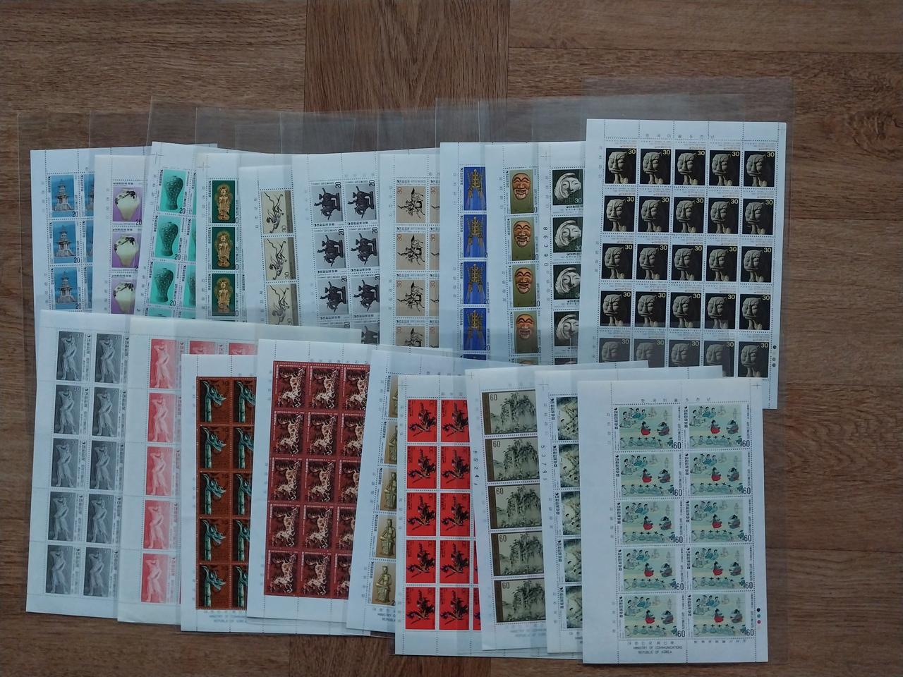 [우표]  한국 미술5천년 20종세트