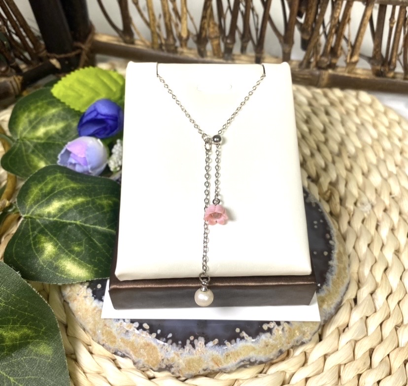 천연 콩크쉘 진주 실버목걸이 선물 설날 새해