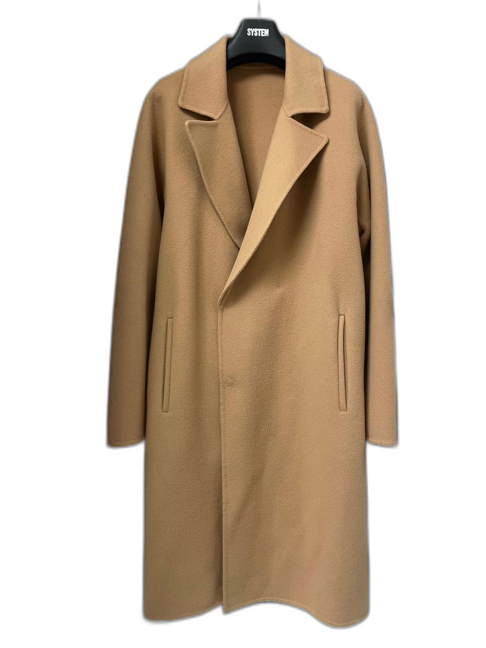 시스템옴므 캐시미어 베이지 오버핏 핸드메이드 코트 95사이즈
