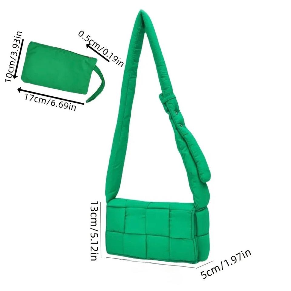 (새상품)남녀공용 패딩 크로스백