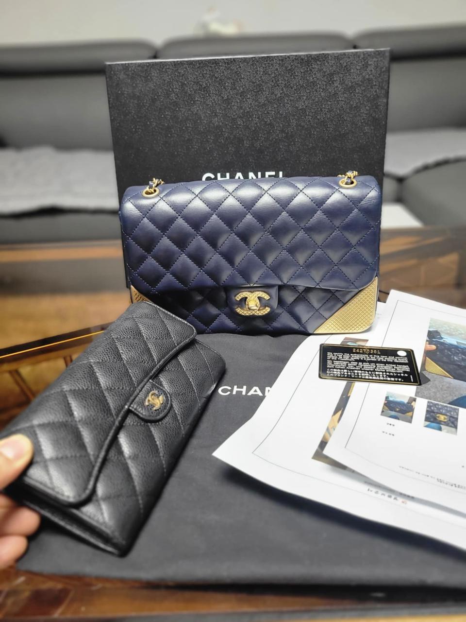 샤넬 클래식미듐 지갑세트 지갑만300