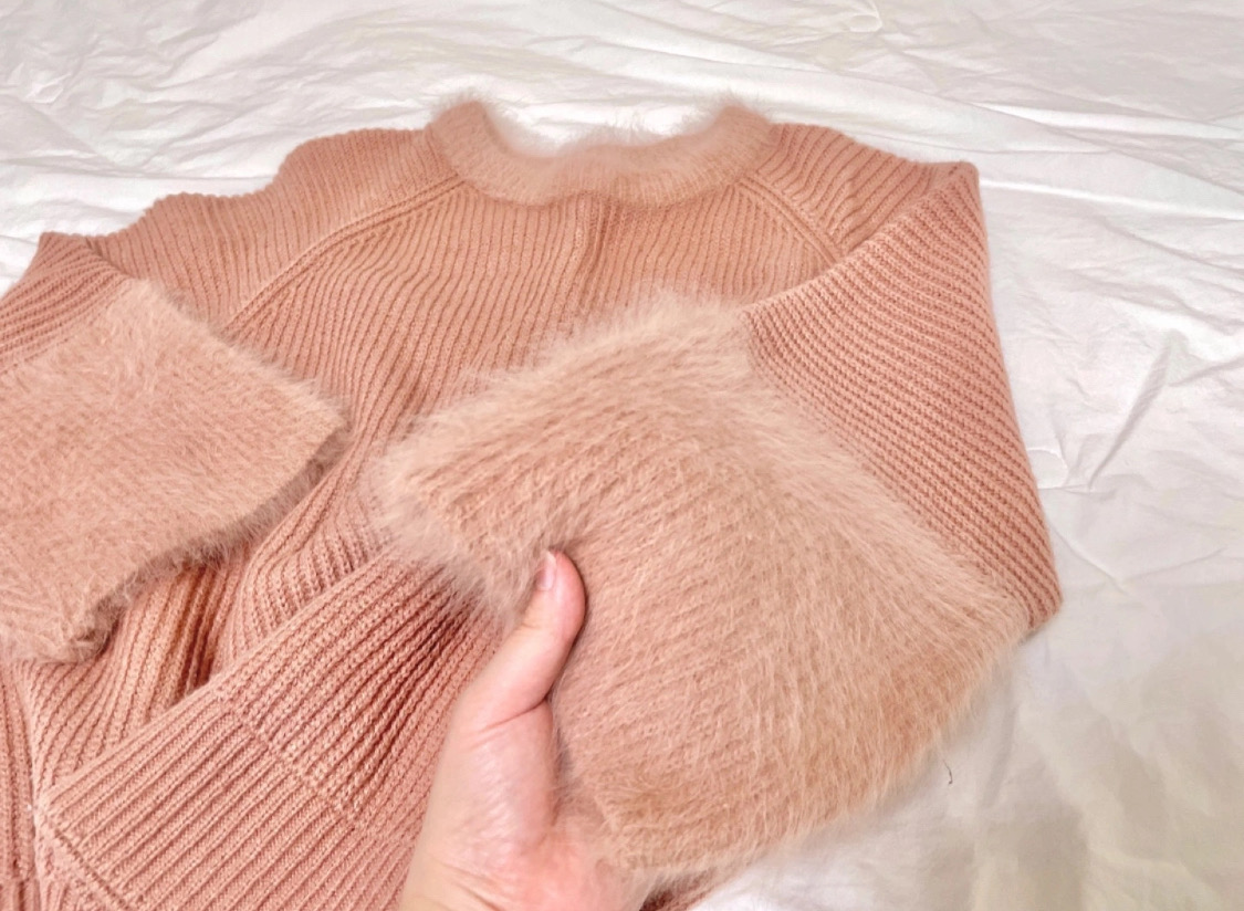 로즈 앙고라니트 새상품