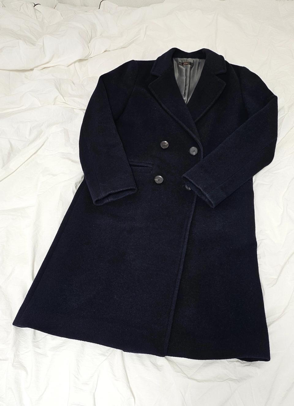 알토 정품 딥네이비 롱코트
