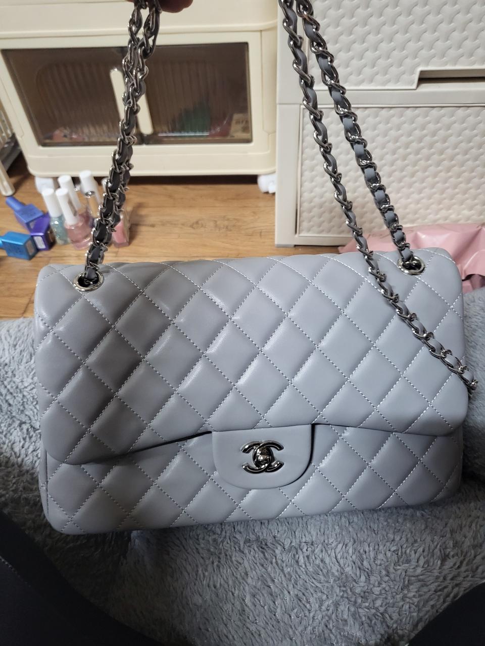 단하루 시원특가세일 샤넬 램스킨 숄더백 그레이
